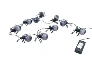 Halloween Lichterkette Spinne