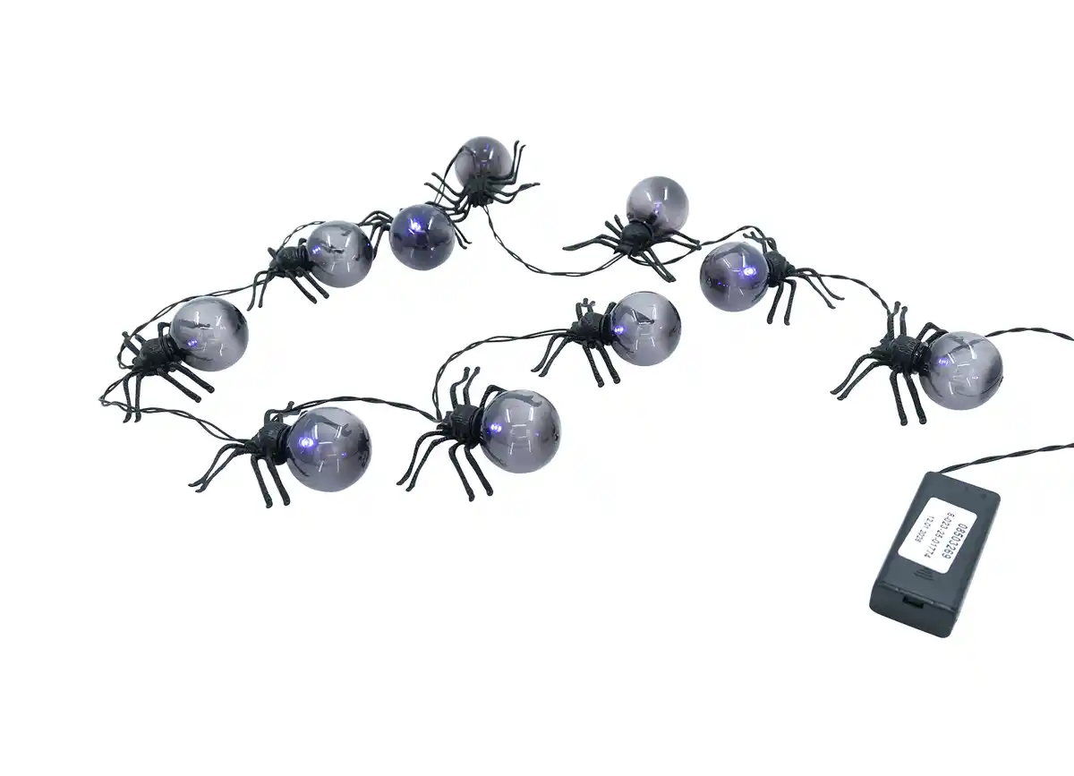 Bild 1 von Halloween Lichterkette Spinne