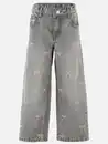Bild 1 von Mädchen Jeans mit Schleifen Stickerei Grau