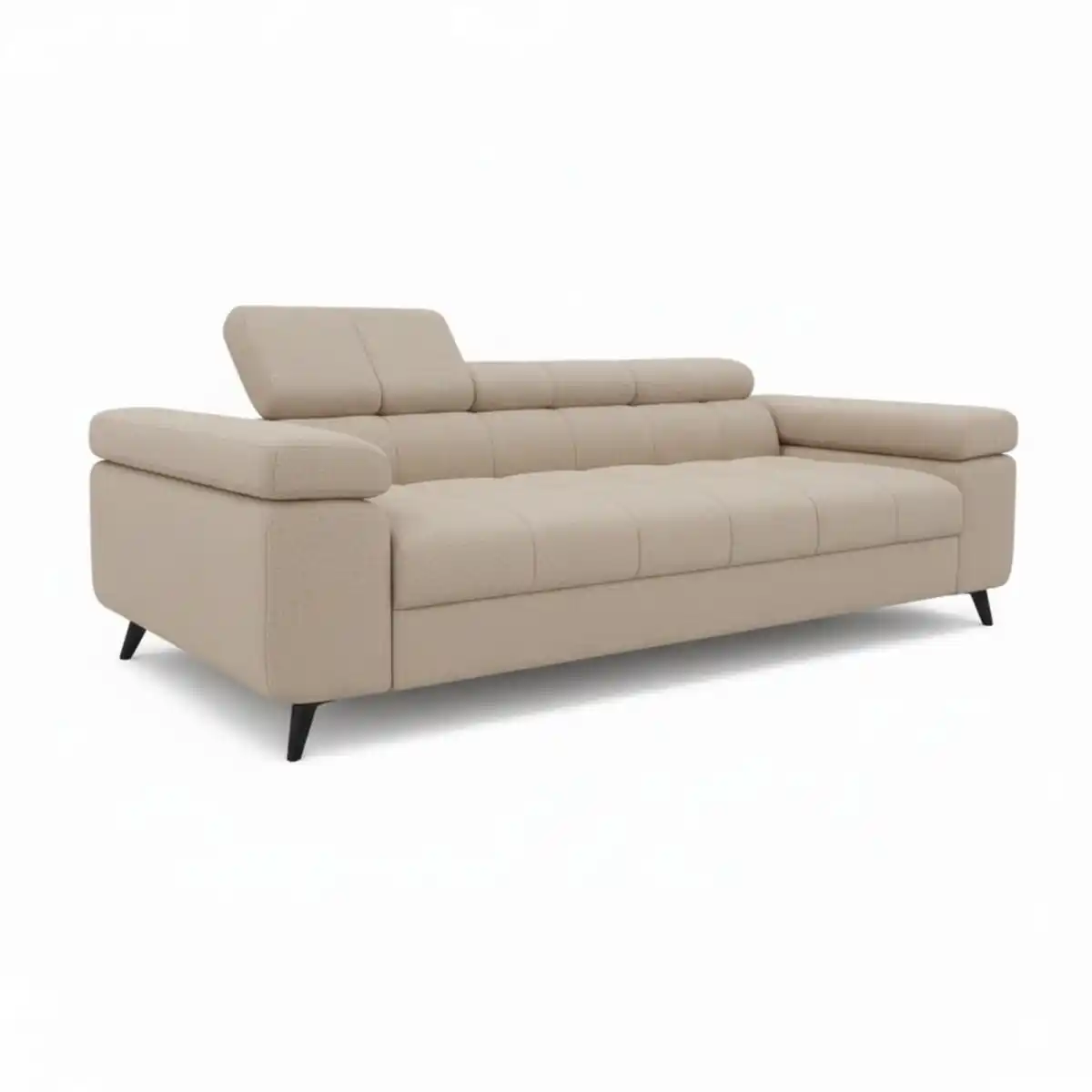 Bild 1 von KS Home Concept Schlafsofa, Beige, Textil, 2-Sitzer, 260x90x97 cm, Wohnzimmer, Sofas & Couches, Schlafsofas