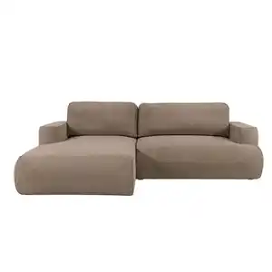 KS Home Concept Ecksofa, Braun, Textil, 271x195 cm, Wohnzimmer, Sofas & Couches, Wohnlandschaften, Ecksofas