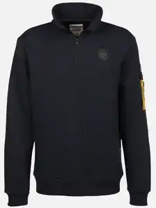 Herren Sweattroyer mit Srtuktur Blau