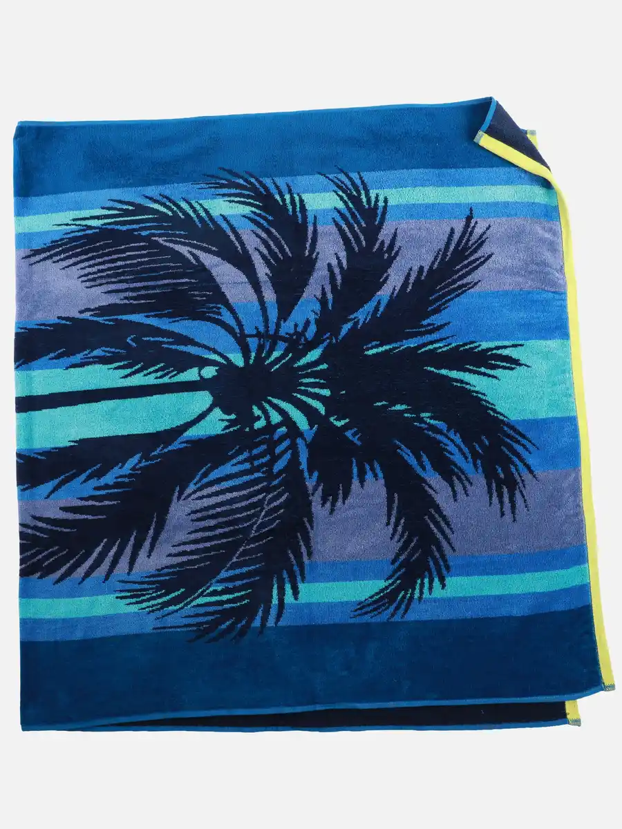 Bild 1 von Strandtuch mit Palmen 86x160cm Blau