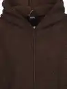 Bild 3 von Damen Teddyfleece-Cardigan mit Kapuze Braun