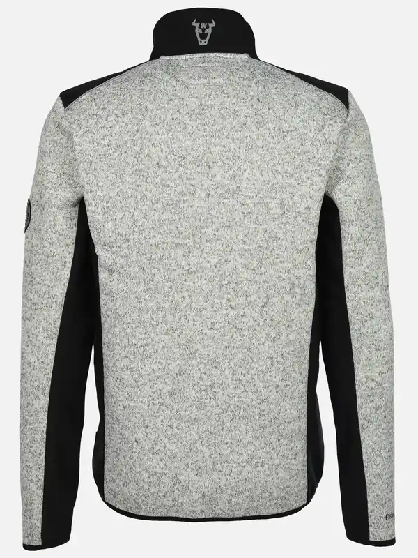 Bild 2 von Herren Strickfleecejacke mit vielen Details Grau