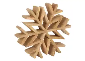 Schneeflocke Mangoholz antik