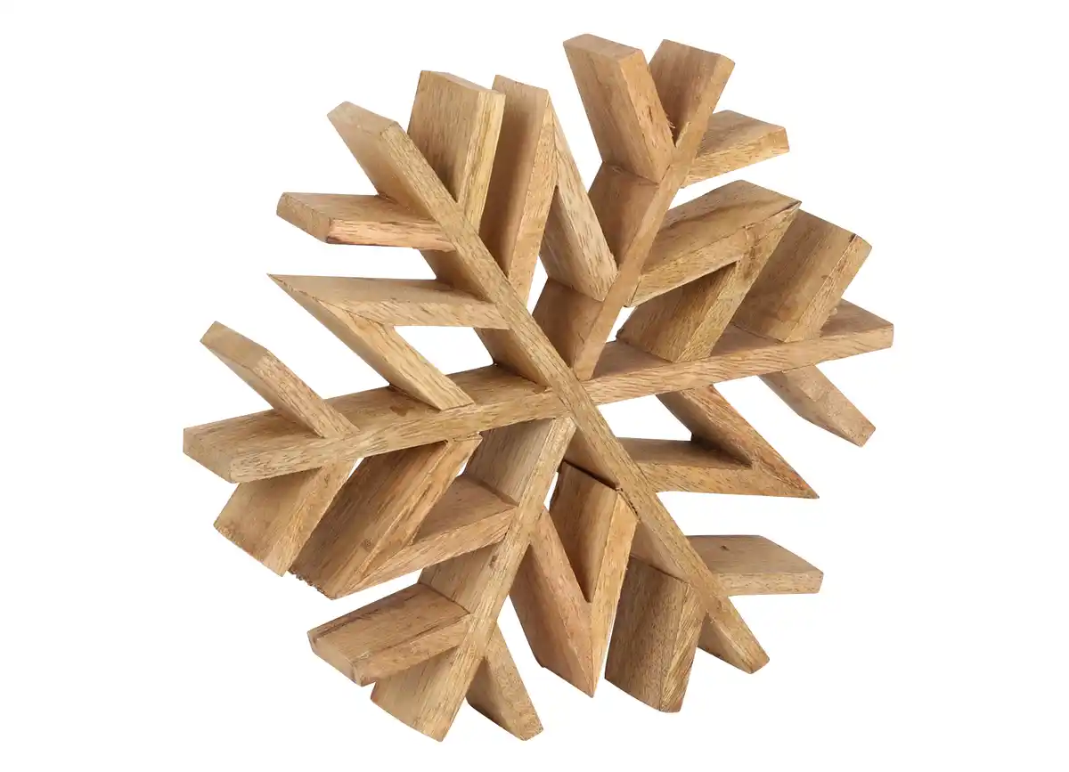 Bild 1 von Schneeflocke Mangoholz antik