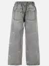 Bild 2 von Mädchen Jeans mit Schleifen Stickerei Grau