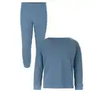 Bild 1 von LILY & DAN Kinder-Waffel-Piqué-Pyjama, Blau, 86/92