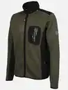 Bild 3 von Herren Strickfleecejacke mit vielen Details Oliv