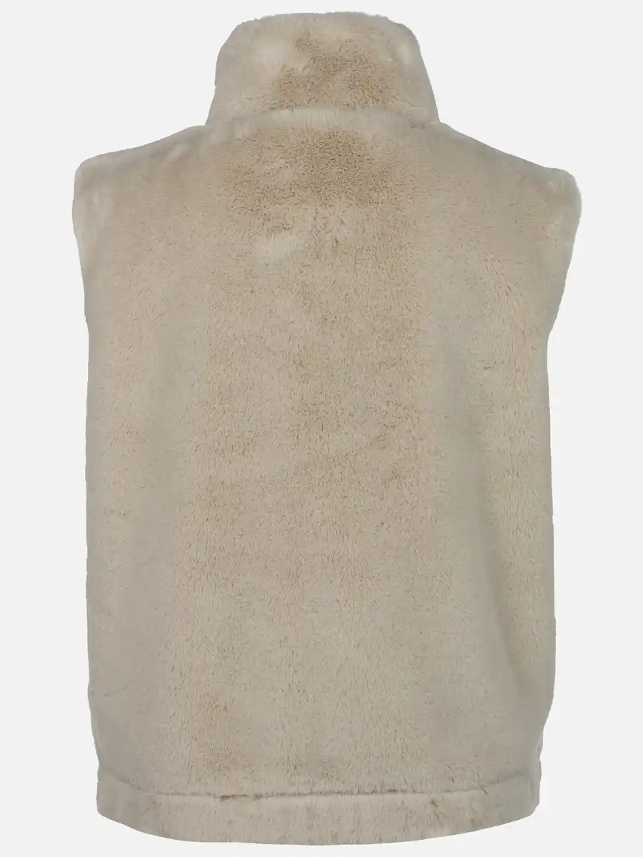Bild 2 von Damen Kunstfellweste Beige