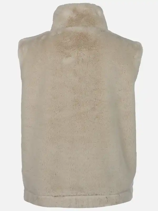 Bild 2 von Damen Kunstfellweste Beige