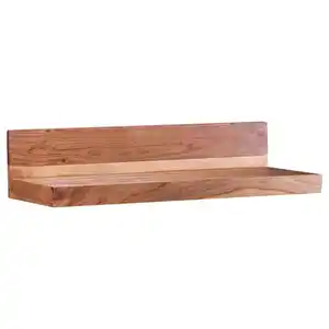Mid.you Wandregal, Akazie, Holz, Akazie, massiv, 60x17x23 cm, hängend, in verschiedenen Größen erhältlich, Küchen, Küchenmöbel, Küchenregale