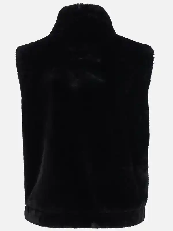 Bild 2 von Damen Kunstfellweste Schwarz