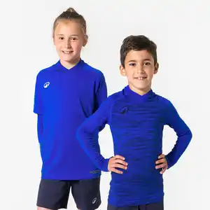 KIPSTA Kinder Fußball Funktionsshirt langarm Wärmekomfort - Keepdry blau