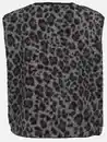 Bild 2 von Damen Teddyfleece Weste mit Leoprint Schwarz