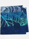 Bild 1 von Strandtuch mit Blättermotiv 86x160cm Blau