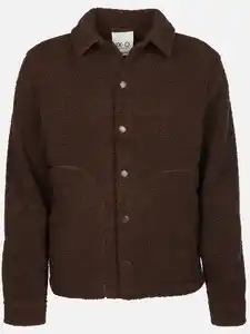Herren Teddy Jacke Braun