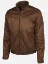 Bild 3 von Herren Bikerjacke in Velouroptik Braun