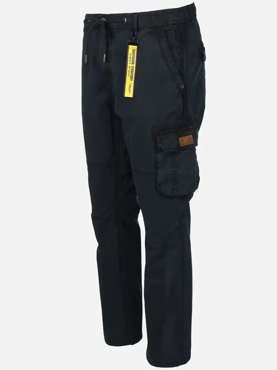 Bild 4 von Herren Cargohose mit Komfortbund Blau