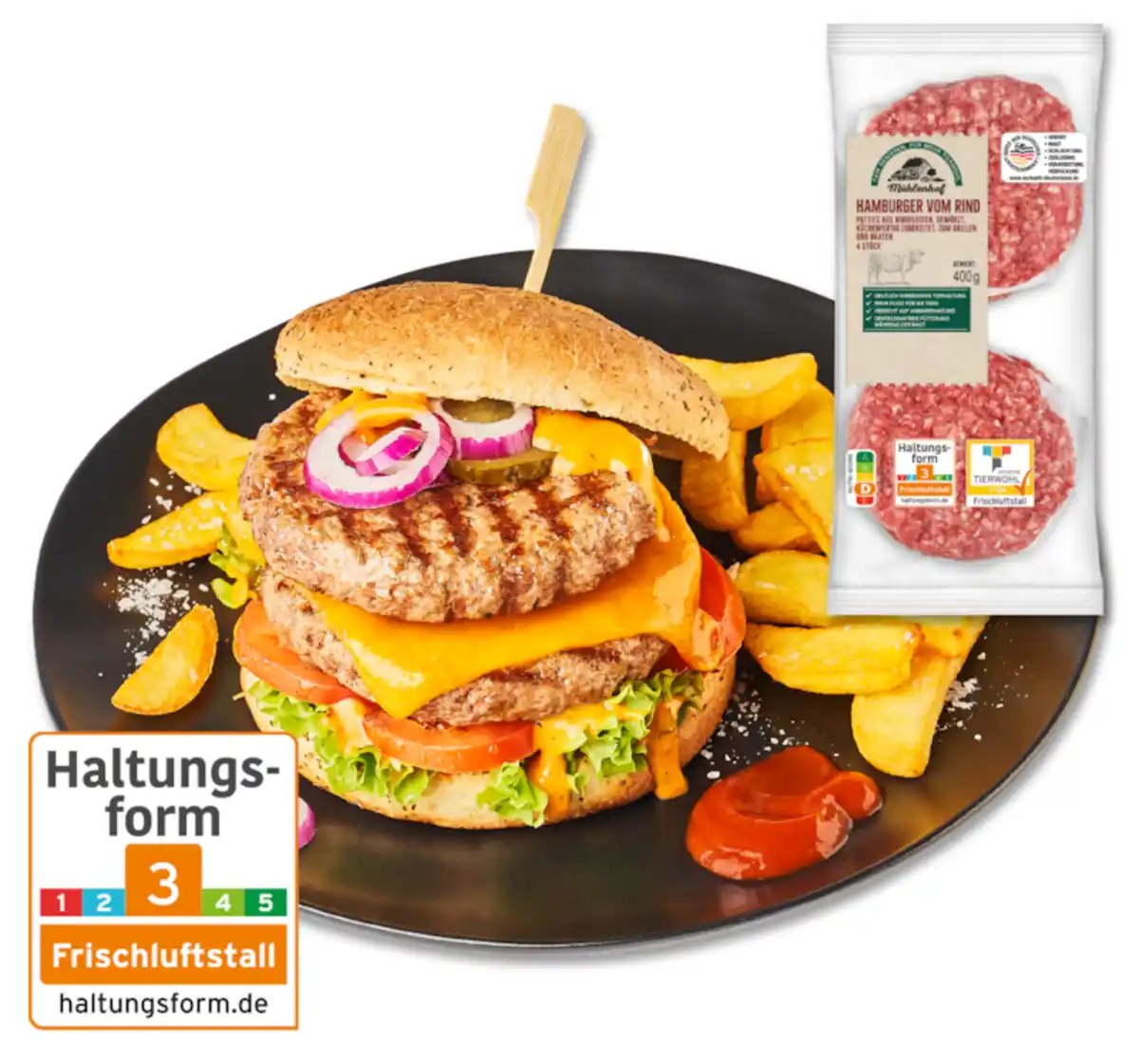 Bild 1 von MÜHLENHOF Frische Hamburger vom Rind*