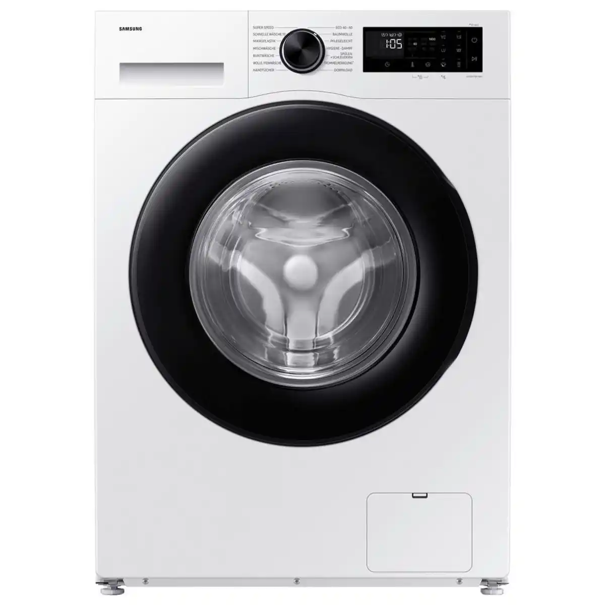 Bild 1 von Samsung Waschmaschine Ww5100D Slim, Weiß, Metall, Kunststoff, Glas, 60x85x48 cm, Startzeitvorwahl, Restzeitanzeige, Handwäsche, Kindersicherung, Signal am Programmende, Aquastop, Einknopfbedienung,