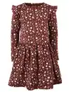 Bild 3 von Mädchen Kleid mit Alloverprint und passendem Täschchen Braun