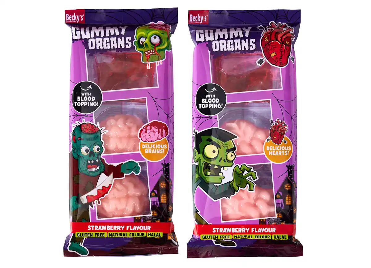 Bild 1 von Gummy Organs Fruchtgummi in Organform mit Erdbeergeschmack