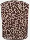 Bild 2 von Damen Teddyfleece Weste mit Leoprint Weiß