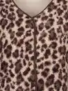 Bild 3 von Damen Teddyfleece Weste mit Leoprint Weiß