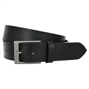 UP2FASHION MEN Herren Ledergürtel, Schwarz, 95 cm