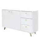 Bild 1 von Masseno Kommode, Weiß, Holzwerkstoff, 140x86x41 cm, Wohnzimmer, Kommoden & Sideboards, Kommoden