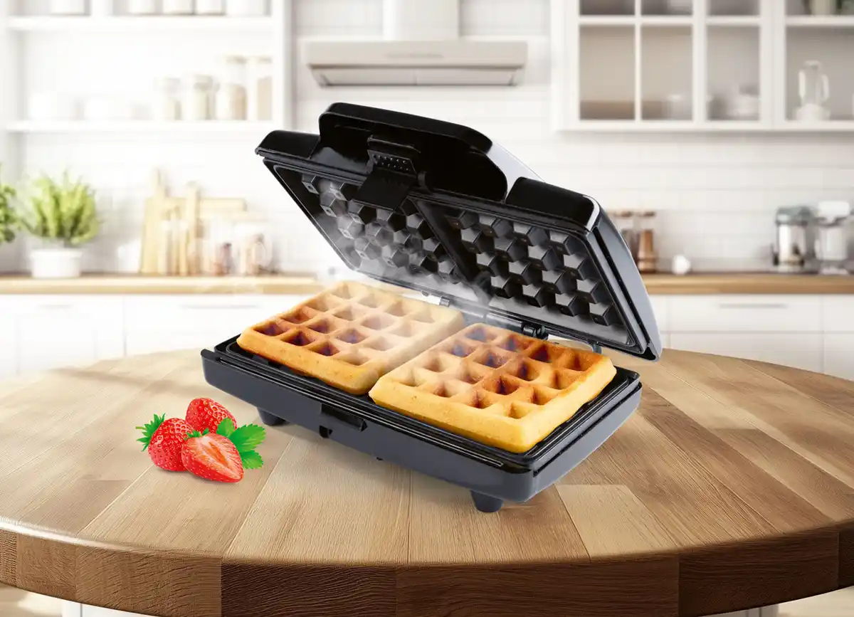 Bild 1 von Gourmetmaxx Waffeleisen für 2 belgische Waffeln