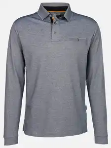 Herren Poloshirt mit Brusttasche Blau