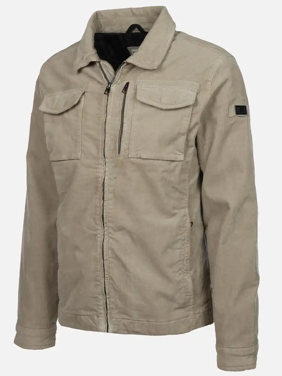 Bild 3 von Herren Cordjacke mit Brusttaschen Beige