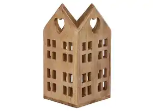 Windlicht Kanalhaus Holz