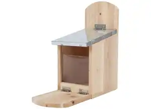 Eichhörnchenfutterstelle mit Metalldach