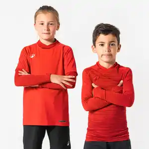 KIPSTA Kinder Fußball Funktionsshirt langarm wärmend ‒ Keepdry rot
