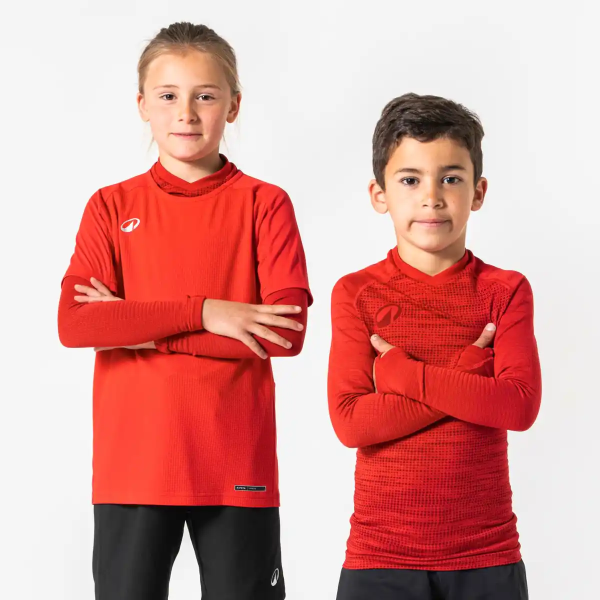 Bild 1 von KIPSTA Kinder Fußball Funktionsshirt langarm wärmend ‒ Keepdry rot