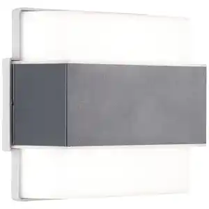 Brilliant Aussenwandleuchte, Anthrazit, Metall, 14.5x15x7 cm, Lampen & Leuchten, Außenbeleuchtung, Außenwandleuchten