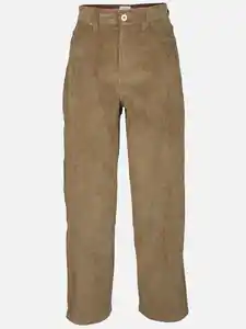 Damen Cordhose in weiter Form Oliv