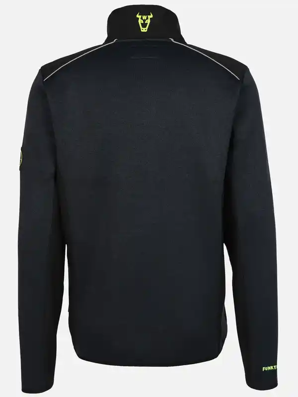 Bild 2 von Herren Strickfleecejacke mit vielen Details Blau