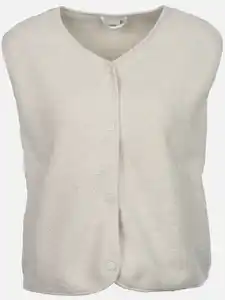 Damen Teddy Weste Weiß