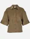 Bild 1 von Damen Cordbluse mit kurzem Arm Oliv