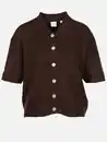 Bild 1 von Damen Strickjacke mit kurzen Ärmeln Braun