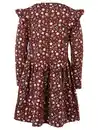 Bild 2 von Mädchen Kleid mit Alloverprint und passendem Täschchen Braun