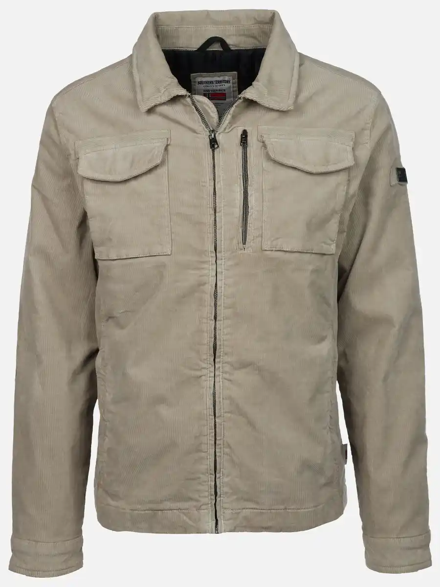 Bild 1 von Herren Cordjacke mit Brusttaschen Beige