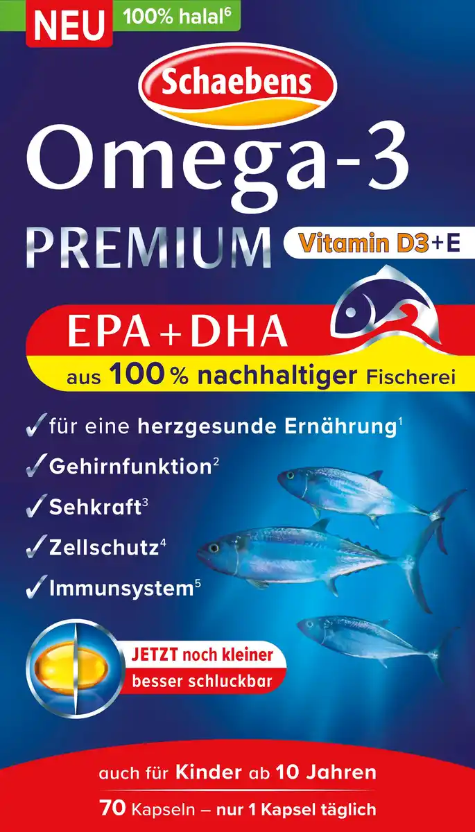 Bild 1 von Schaebens Omega-3 Premium, 40 g