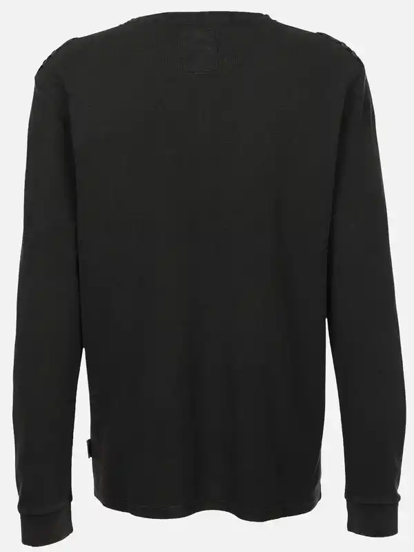 Bild 2 von Herren Henleyhirt mit aufgesetzter Brusttasche Schwarz