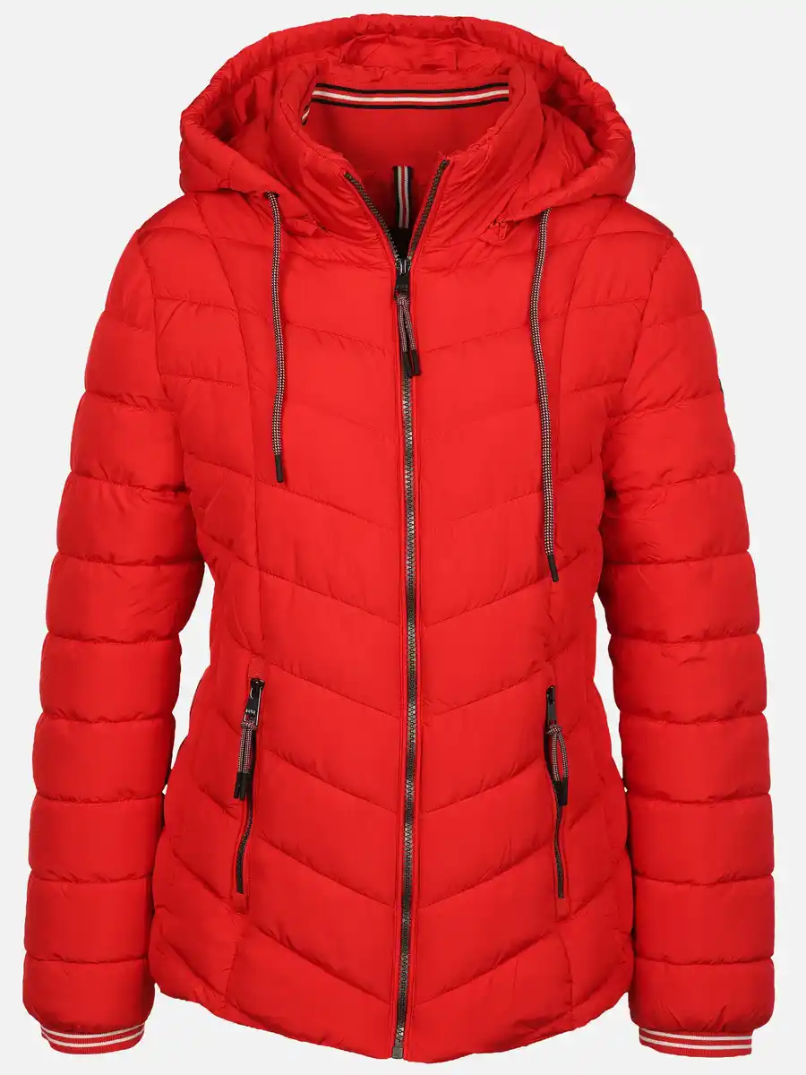 Bild 1 von Damen Steppjacke mit Kapuze Rot